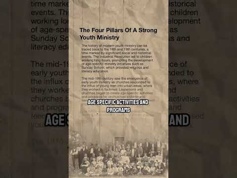 Youth Ministries ￼Origins & Importance