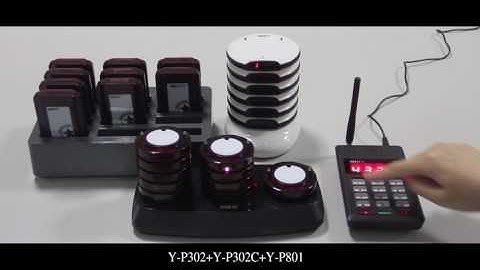 MEEYI Y P302+Y P302C+Y P801 coaster pager