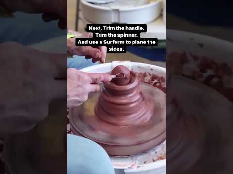 How to throw a dreidel out of clay (on a pottery wheel)