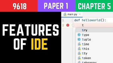Features of IDE - A Level Computer Science 9618