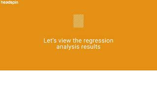 How to Use Regression Alerts (2/2) | HeadSpin Tutorials