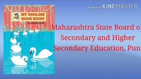 8th Std. Eng. 1.3 Trees are the Kindest Things I Know- Harry Bhen