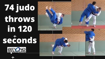 74 judo throws in 120 seconds with Judo throws labeled