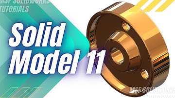 SolidWorks 2025 Tutorial for Beginners #64 | Solid Model 11 in SolidWorks-آموزش سالیدورکس