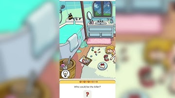 Brain Out Detective Level 3-1 Bathroom Murder Walkthrough Solution