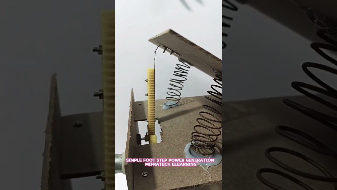 simple footstep power generation #powergeneration #schoolprojects #bestprojects