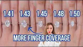 Oval Diamond Engagement Ring Carat and Ratio Comparison Complete Guide