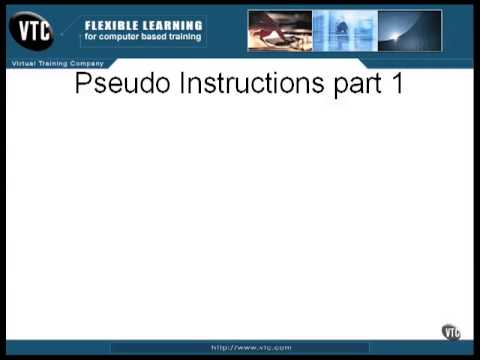 05 04. Pseudo Instructions pt. 1