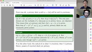 [Algebra topic in Eng] Commutative algebra 11. Primary Decomposition