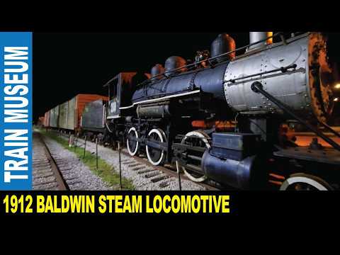 1912 steam locomotive Baldwin 2-6-0 Mogul type The Railway Museum | Jarek in French Lick Indiana USA