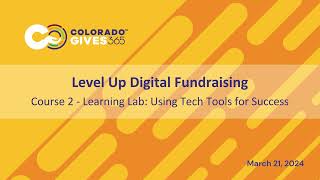 Level Up: Using Tech Tools for Success
