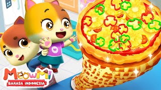 Lihat, Ini adalah Pizza Spesialku | Lagu Makanan | Lagu Anak | MeowMi Family Show Bahasa Indonesia