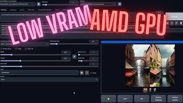 Stable diffusion on AMD: LOW VRAM GPU but high quality on linux