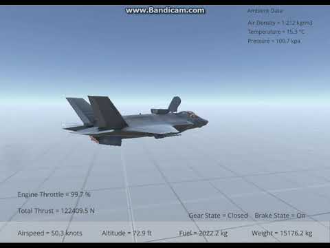 Silantro Unity3d Flight Simulator : F35 Vertical Landing