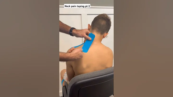 Relieve Neck & Shoulder Pain with Kinesiology Tape pt2: Levator Technique 🔥💯 #neck #neckpain #kttape