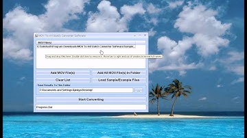 How To Use MOV To AVI Batch Converter Software