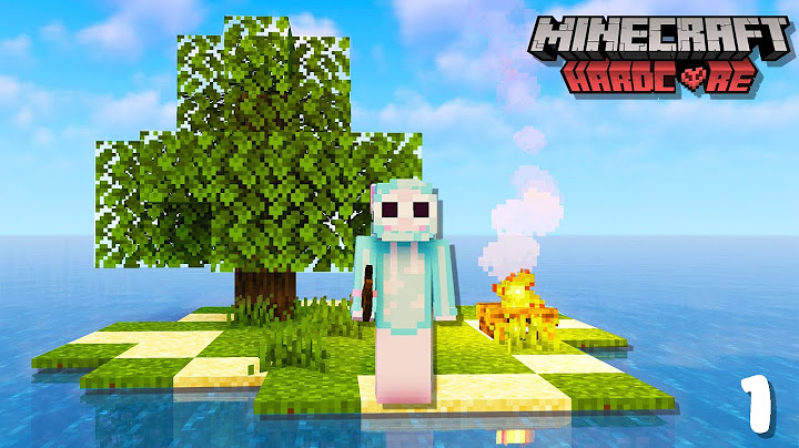 J'ai survécu SEULE sur une île DÉSERTE en Hardcore sur Minecraft..