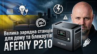 AFERIY P210 Power Station (2048Wh / 2400W). Full review of a charging station for home...