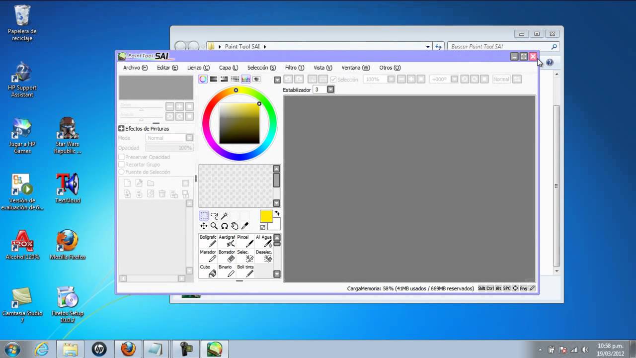 descargar paint tool sai mega español