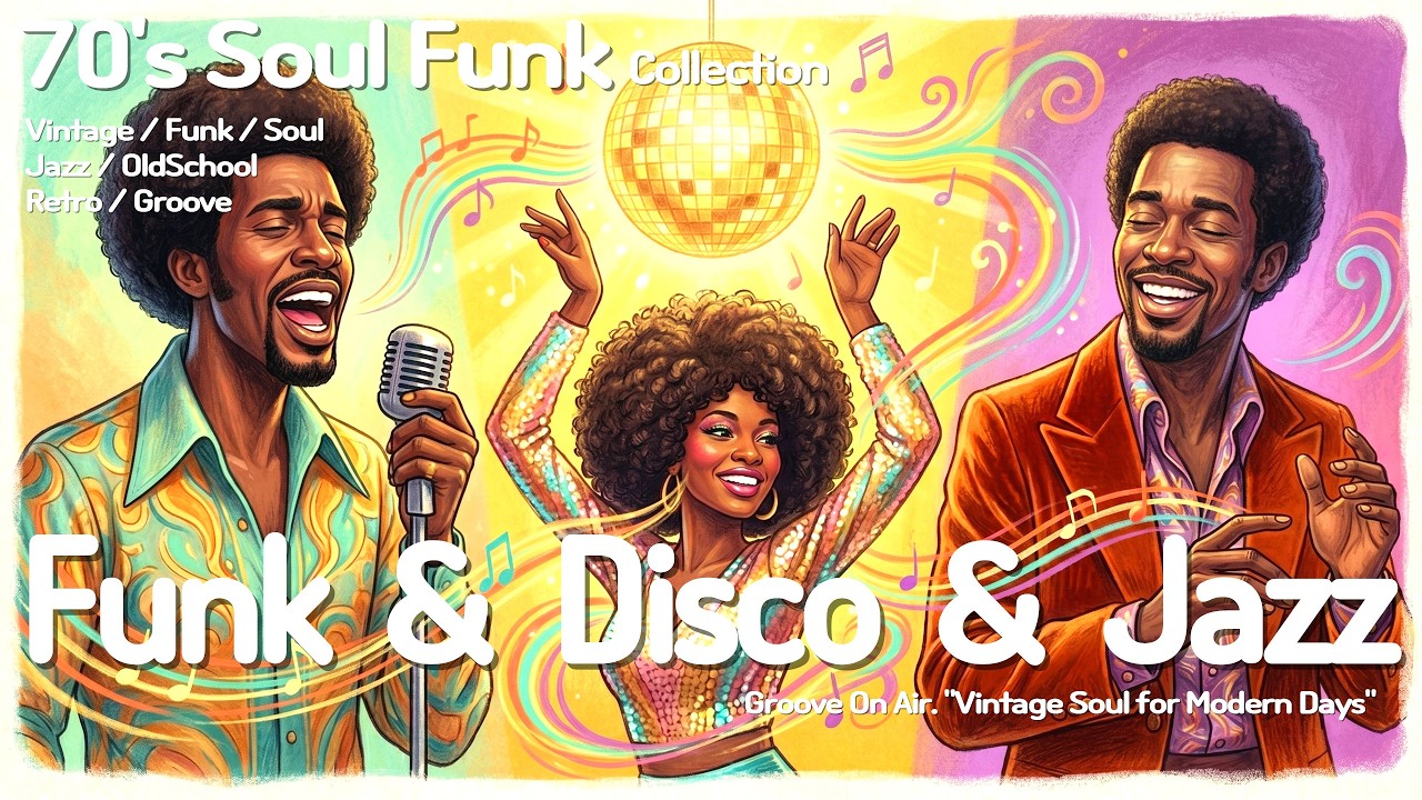 70's Funk & Disco Soul Grooves ✨ Brushed Brass Console Refined