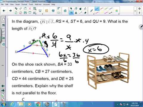 8.4 Part 1 Triangle Proportionality Theorem