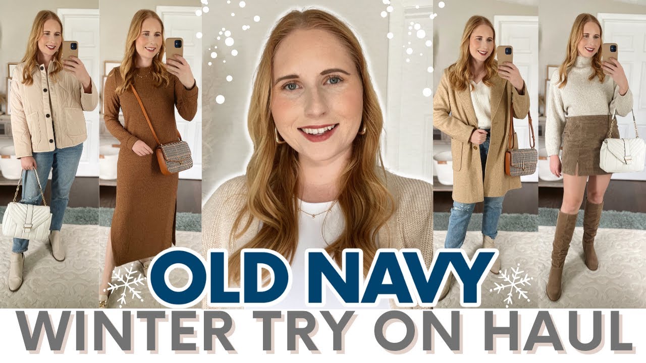 ⁣OLD NAVY WINTER Clothing Try-On Haul 2022 | OLD NAVY WINTER COATS, JACKETS and MORE!