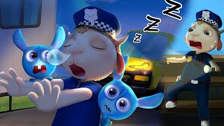 Morning Bunnies: The Comical Effort to Wake Up the Police Officer | Funny  Animaion for kids