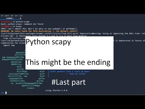 Python scapy #Last part|| Explanation about HTTP and SCTP || !discord