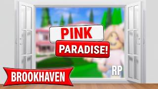 PINK PARADISE Update in Roblox Brookhaven 🏡RP