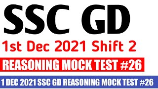 SSC GD reasoning previous year 2023 shortcuts telugu SSC GD mock test telugu