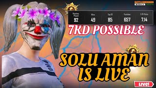 FULL ON MASTI WITH SOLU AMAN YT BGMI  | ROAD TO 20k💖 || BGMI LIVE ||💥#bgis #livestream  #bgmilive