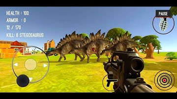 Dinosaur Hunter Dino City 2017 #34 (Level 33 - Stegosaurus) - Android/iOS Gameplay