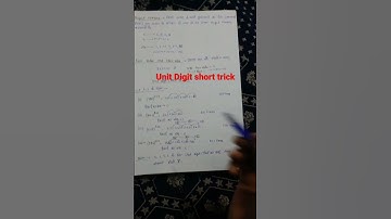 Unit Digit Short trick | #shorts | Solve only 2 second #shortvideo #viral