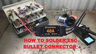 How To Solder Rc Esc To Bulletbanana Connector