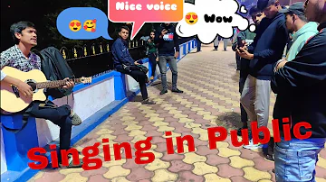 Singin hindi Bollywood song || Uska Hi Bana In Public || Shocking Public reaction😱😲||SD music