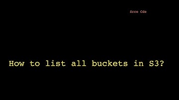 Command to list all buckets in S3