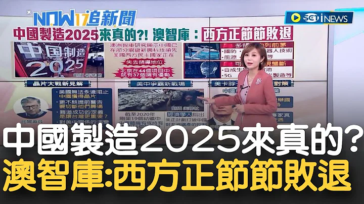 "中國製造2025"來真的？中國新興科技領先 44項目中就有37個有優勢 美國逐漸失去領導地位？澳智庫:西方正節節敗退│主播 邱子玲│【17追新聞】20230303│三立iNEWS - 天天要聞