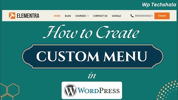 How to Build a Custom Menu in WordPress – Simple & Clear Guide | Best for Beginners |  Blocksy Theme