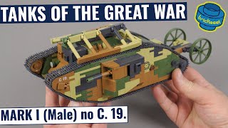 Great War Heavy Tank Mark I (Male) - COBI 2993 (Speed Build Review)