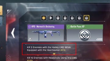 Kill 3 enemies With the hades LMG while Equipped with the heartseeker