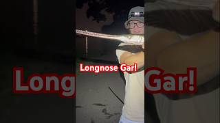 Catching a Longnose Gar! #garfishing #longnosegar #dinosaur