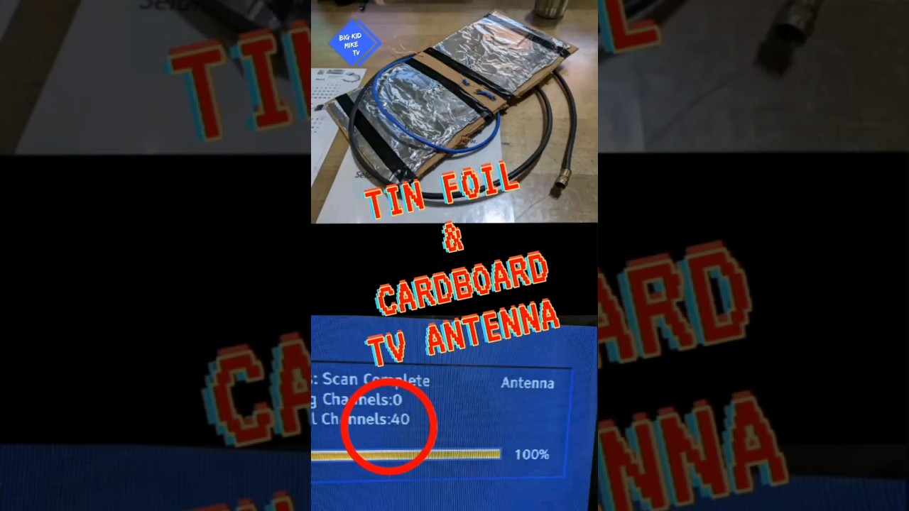 Tin Foil and Cardboard TV Antenna Really Works 