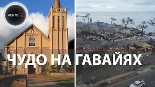 В США на Гавайях сгорело абсолютно всё, кроме церкви | Здание не пострадало от смертоносного пожара