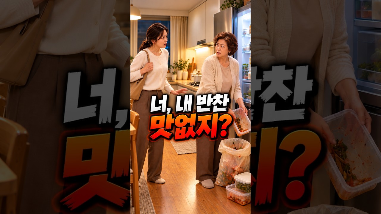 “너, 내 반찬 맛없지?” 냉장고 반찬을 버리던 시어머니의 진짜 이유 #shorts #드라마 #가족