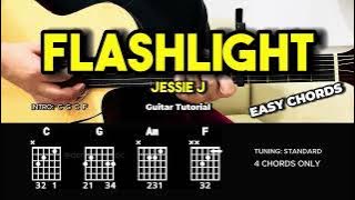 Flashlight - Jessie J | Easy Guitar Tutorial For Beginners (CHORDS & LYRICS) #guitarlesson