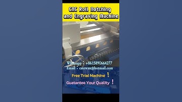 #shorts  WXK-500C CNC Roll Notching Machine