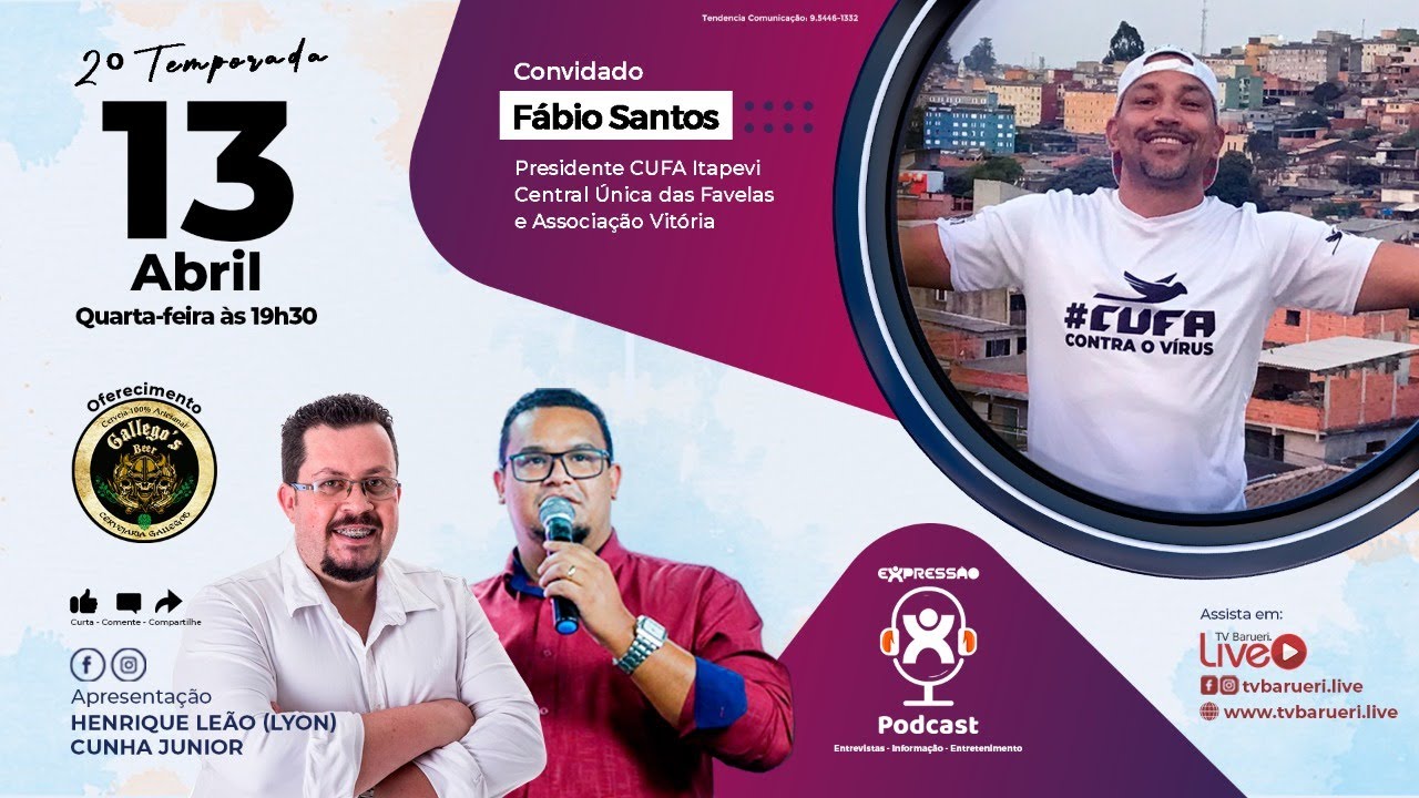 Fábio Santos – Presidente Da Cufa Itapevi | Expressão Podcast