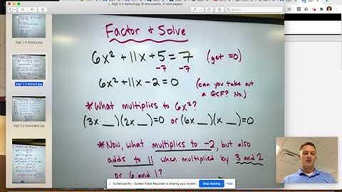 Alg2 2.3 Notes Video