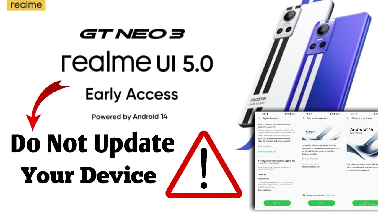 Realme Gt Neo 3 UI 5.0 Update । Realme Gt Neo 3 android 14 Update ...