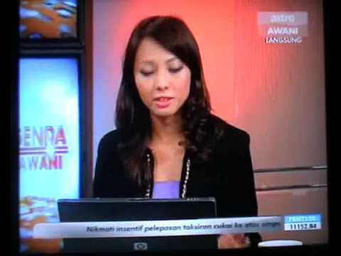 Deviyah Daranee ( Miss Earth Malaysia 2012 ) LIVE on Astro Awani ( Part 2 )